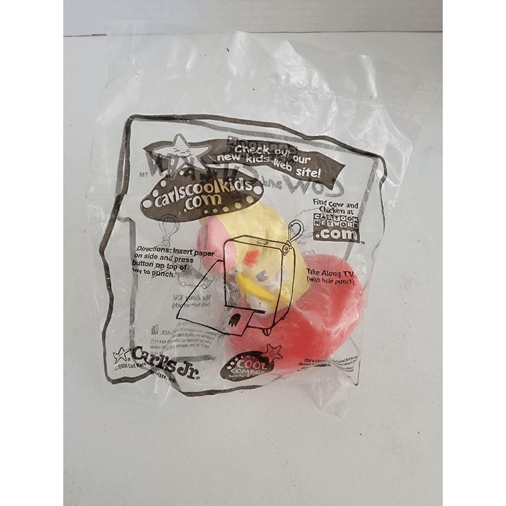 Vintage Cartoon Network Kid's Carl's Jr Spring Loaded Launcher Meal Toy NWOT